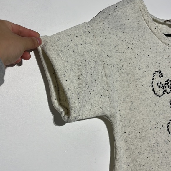 LOFT Gone Sailing Short Sleeve Grey Knit Top Size S - Picture 5 of 8